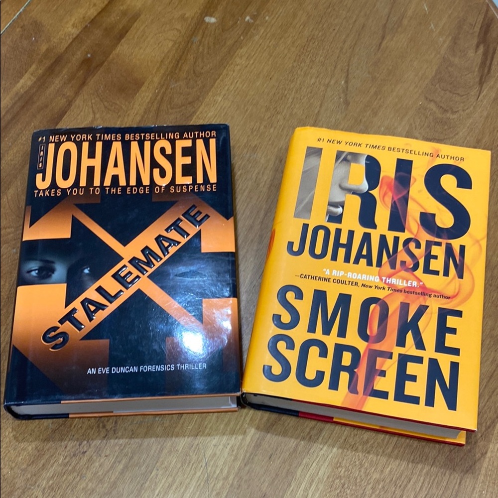 Bundle of 2, Iris Johansen, hardcover books.